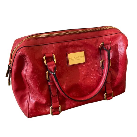 Armani Exchange Embossed Red Purse - Picture 1 of 6